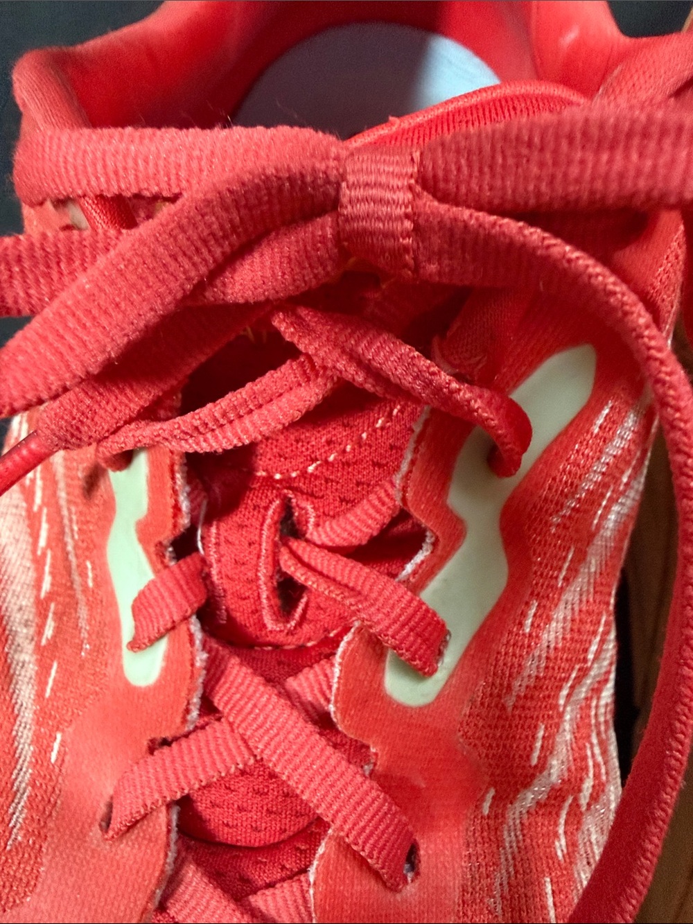 Hoka Men’s Red Athletic Shoes with Yellow Midsole - Picture 2 of 16